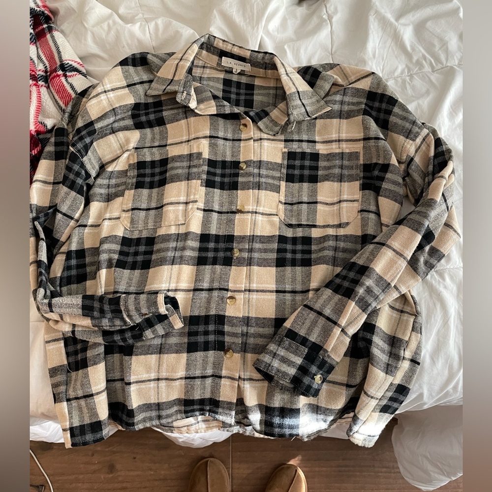 Brown L.A. Hearts Flannel